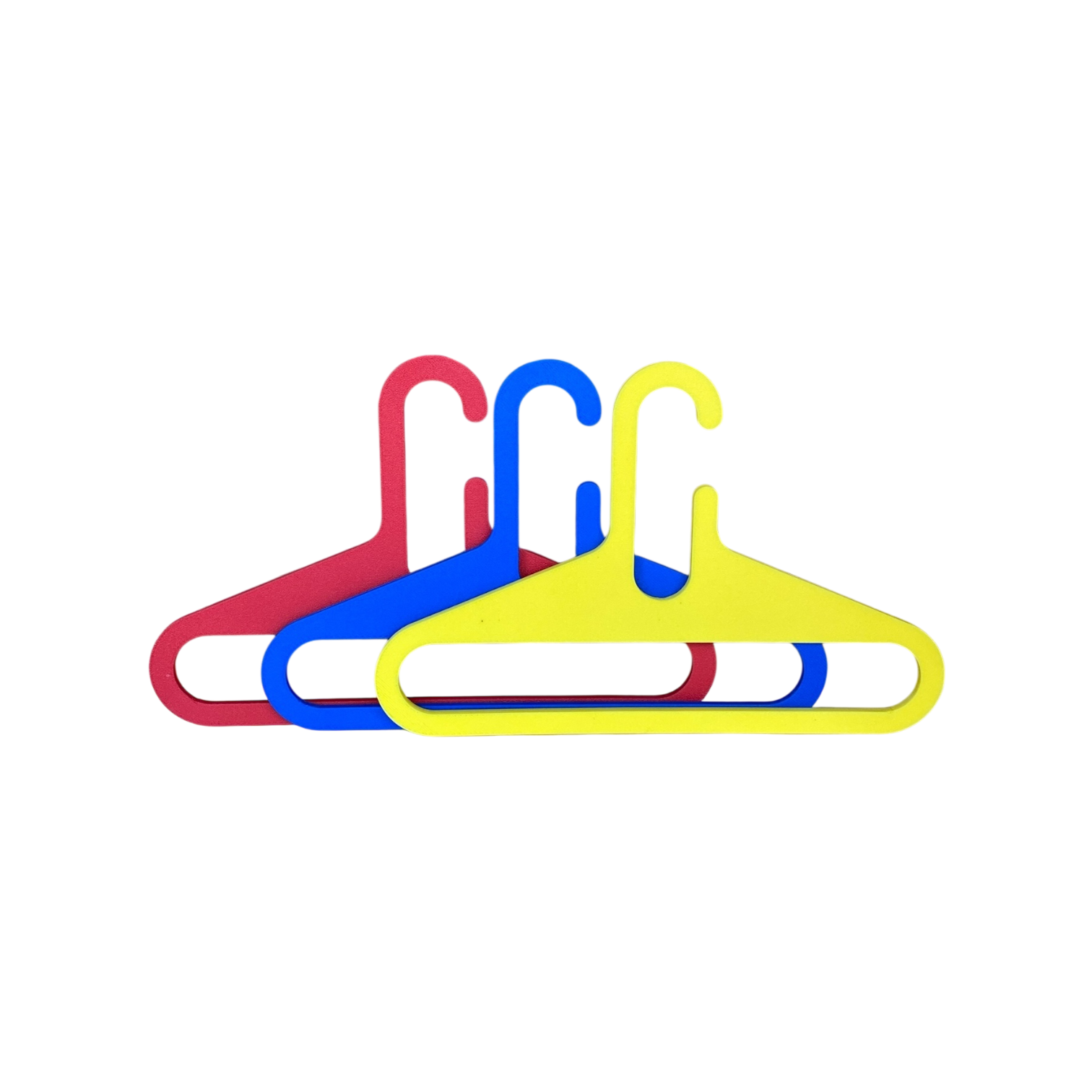 Retro 1970s-Inspired Hangerz – 3D Printed Small Batch Clothes Hangers (Set of 3)