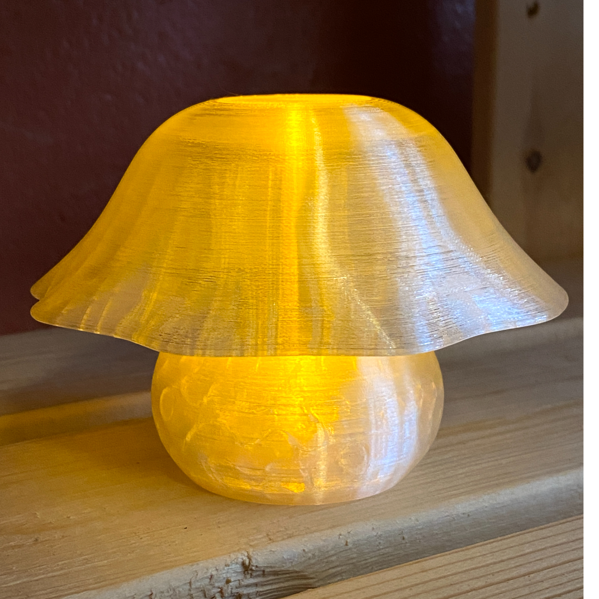 3D Printed Mushroom Tea Light