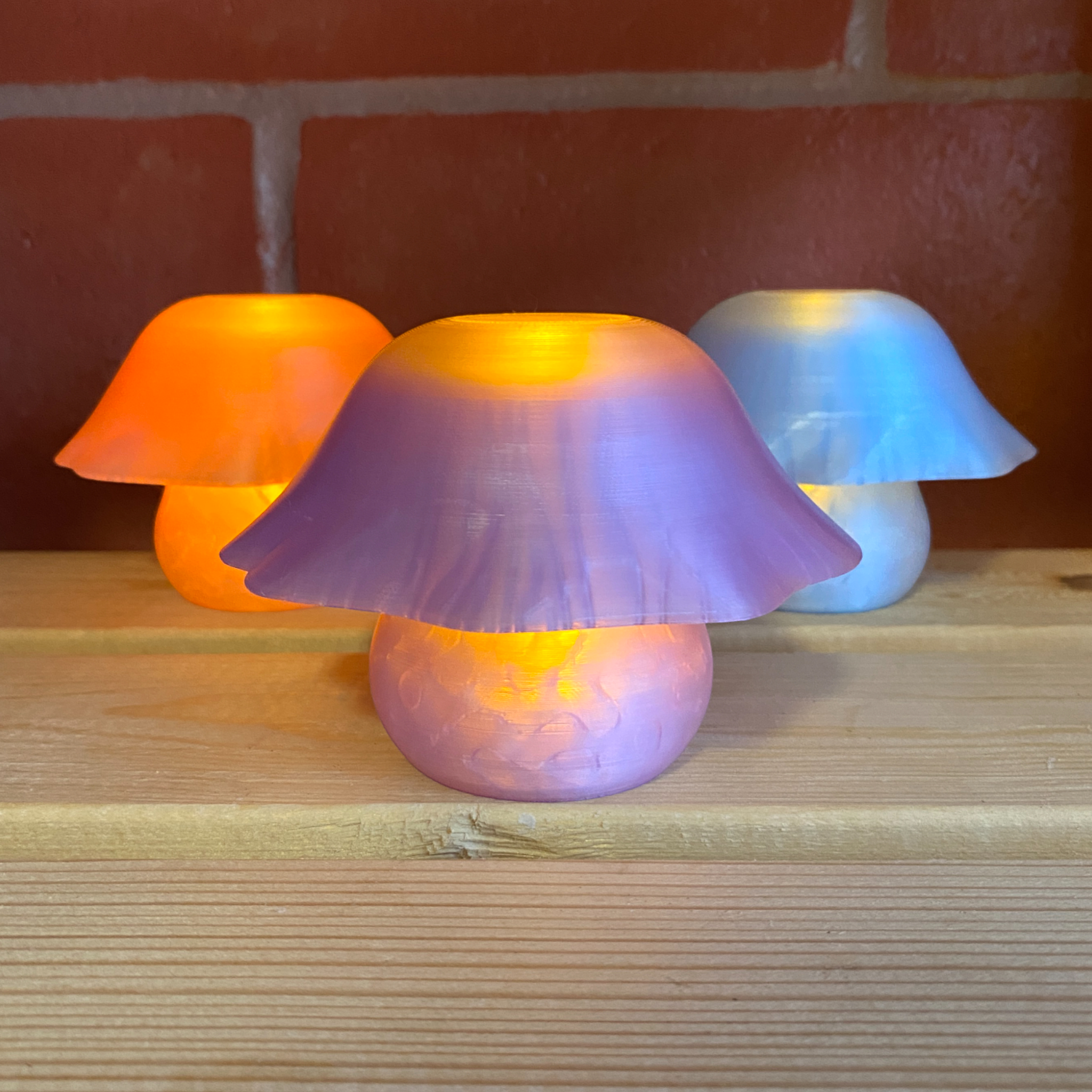 3D Printed Mushroom Tea Light