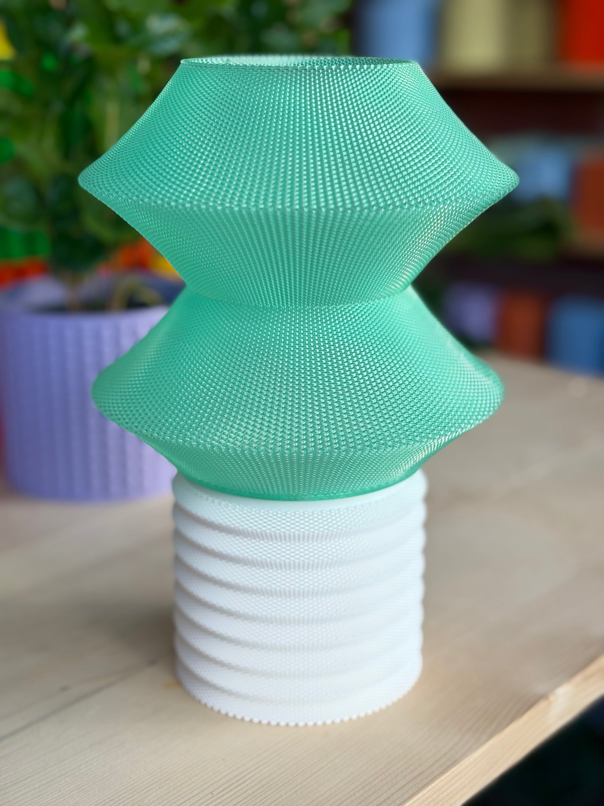 Mesh Mood Lamp – 3D Printed USB Light in Eco-Friendly PLA