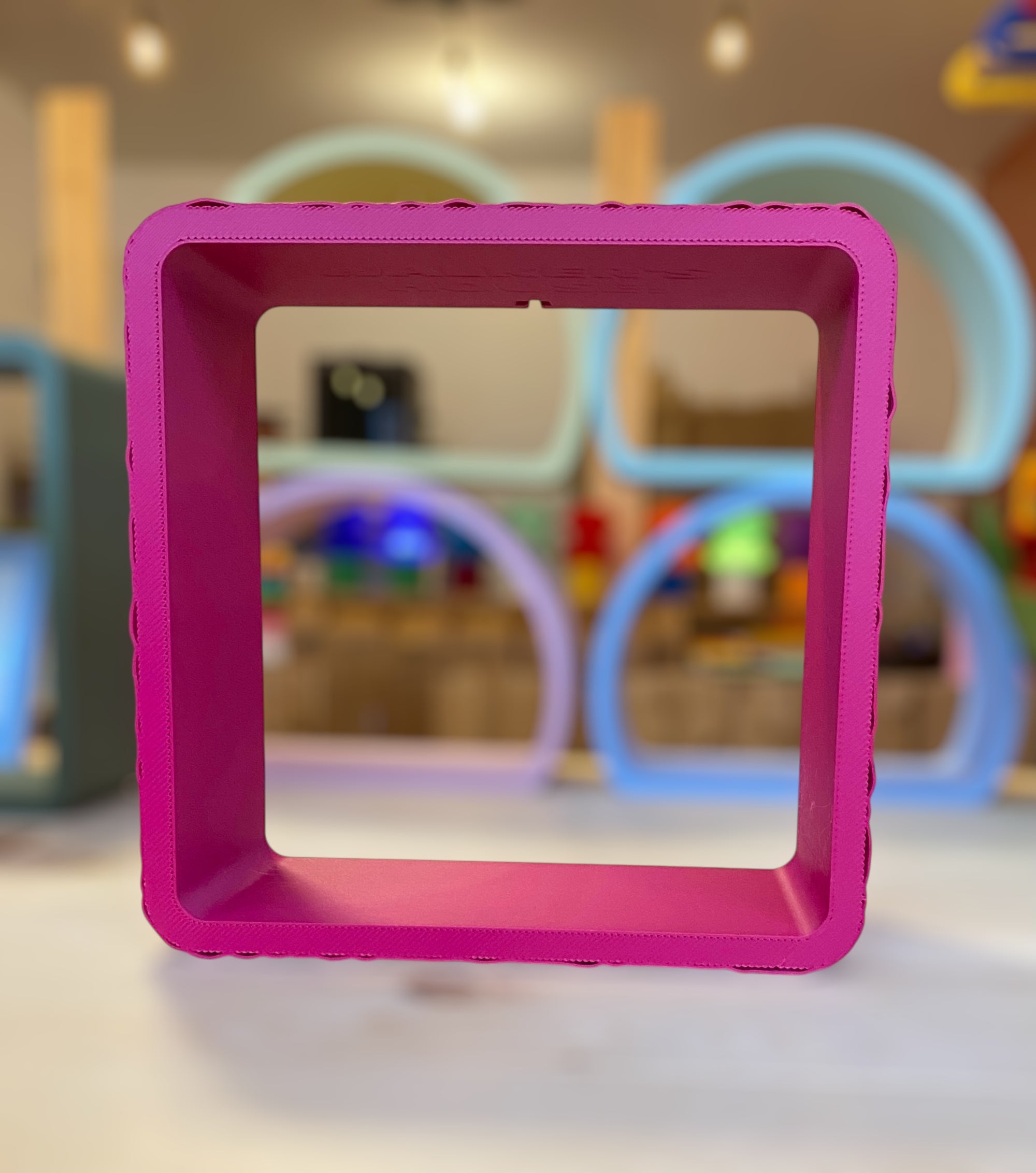 Square Wall Shelf - Quilted Plum