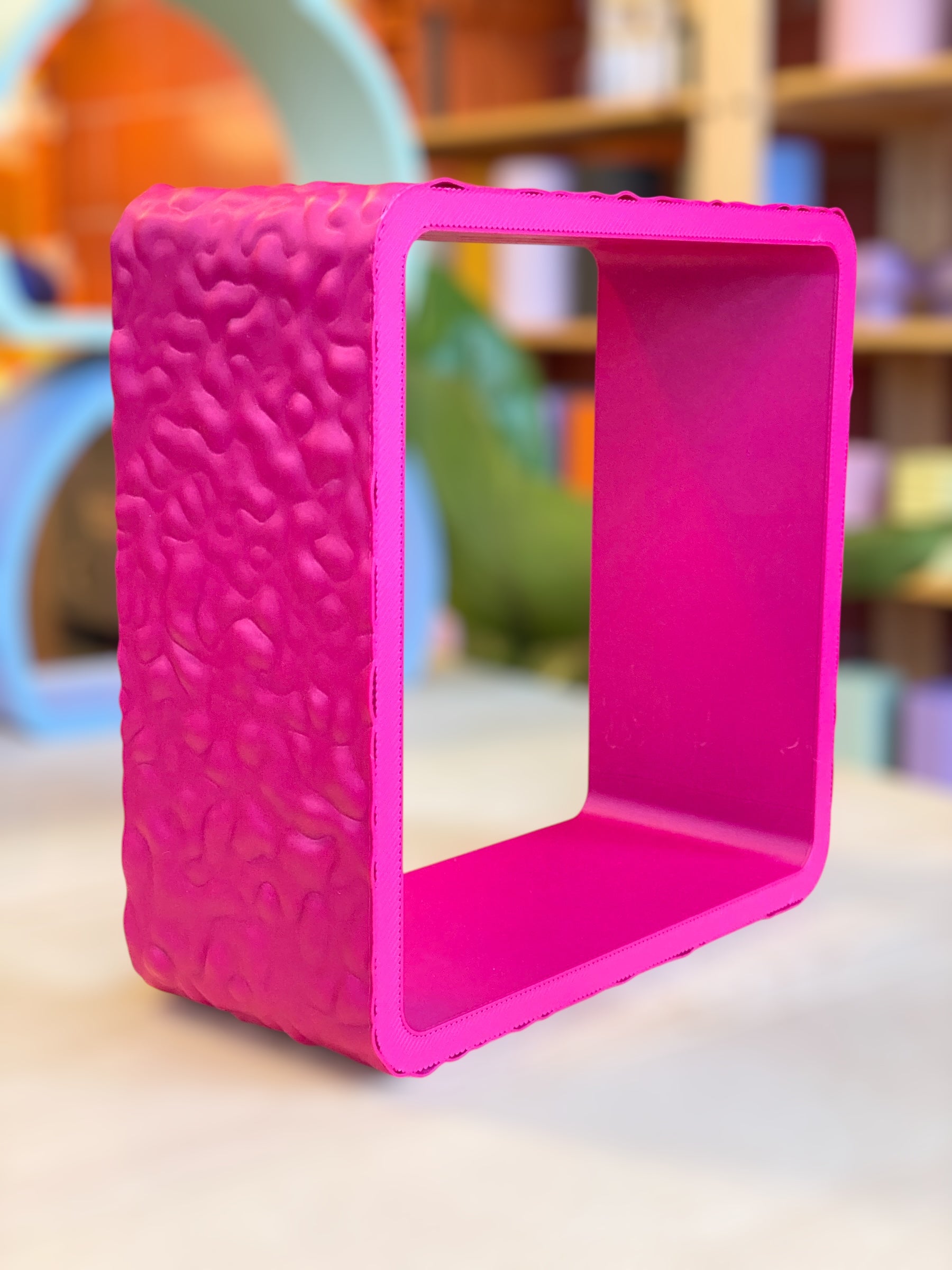 Square Wall Shelf - Quilted Plum