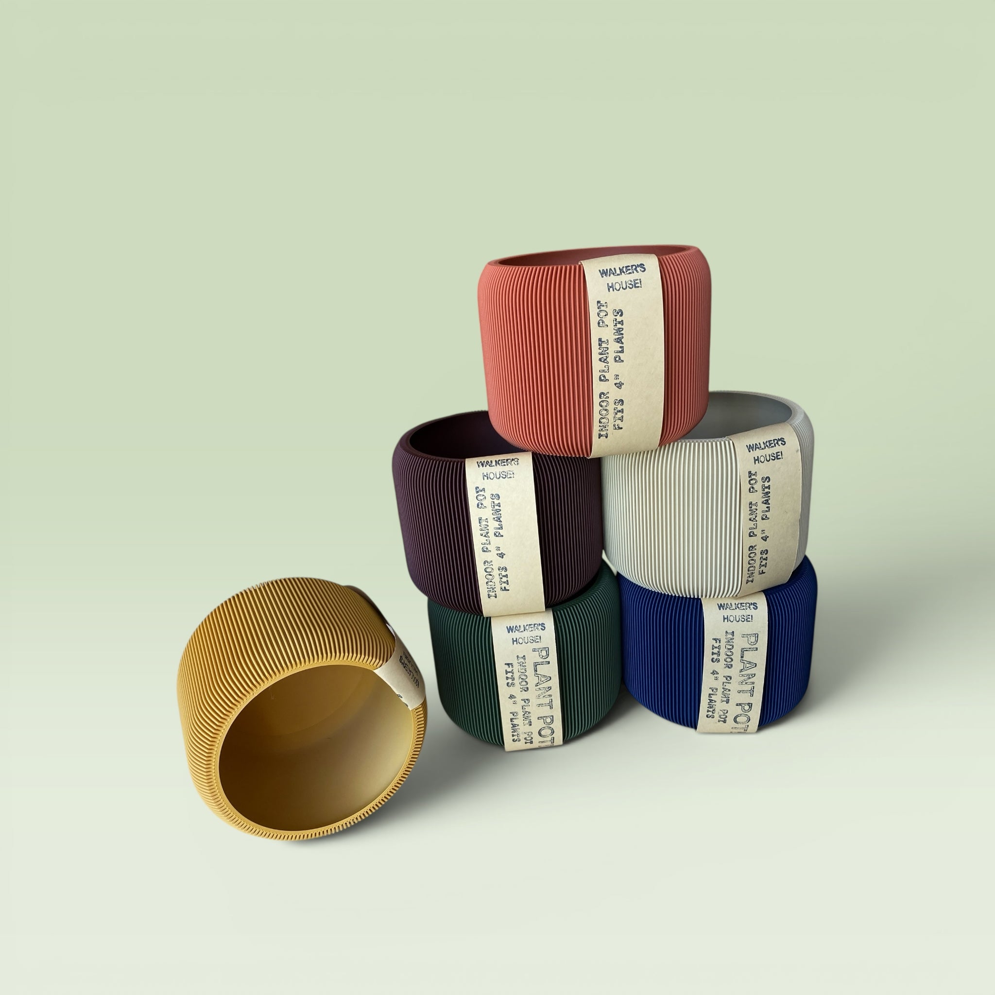 Corrugated 4" Plant Pot