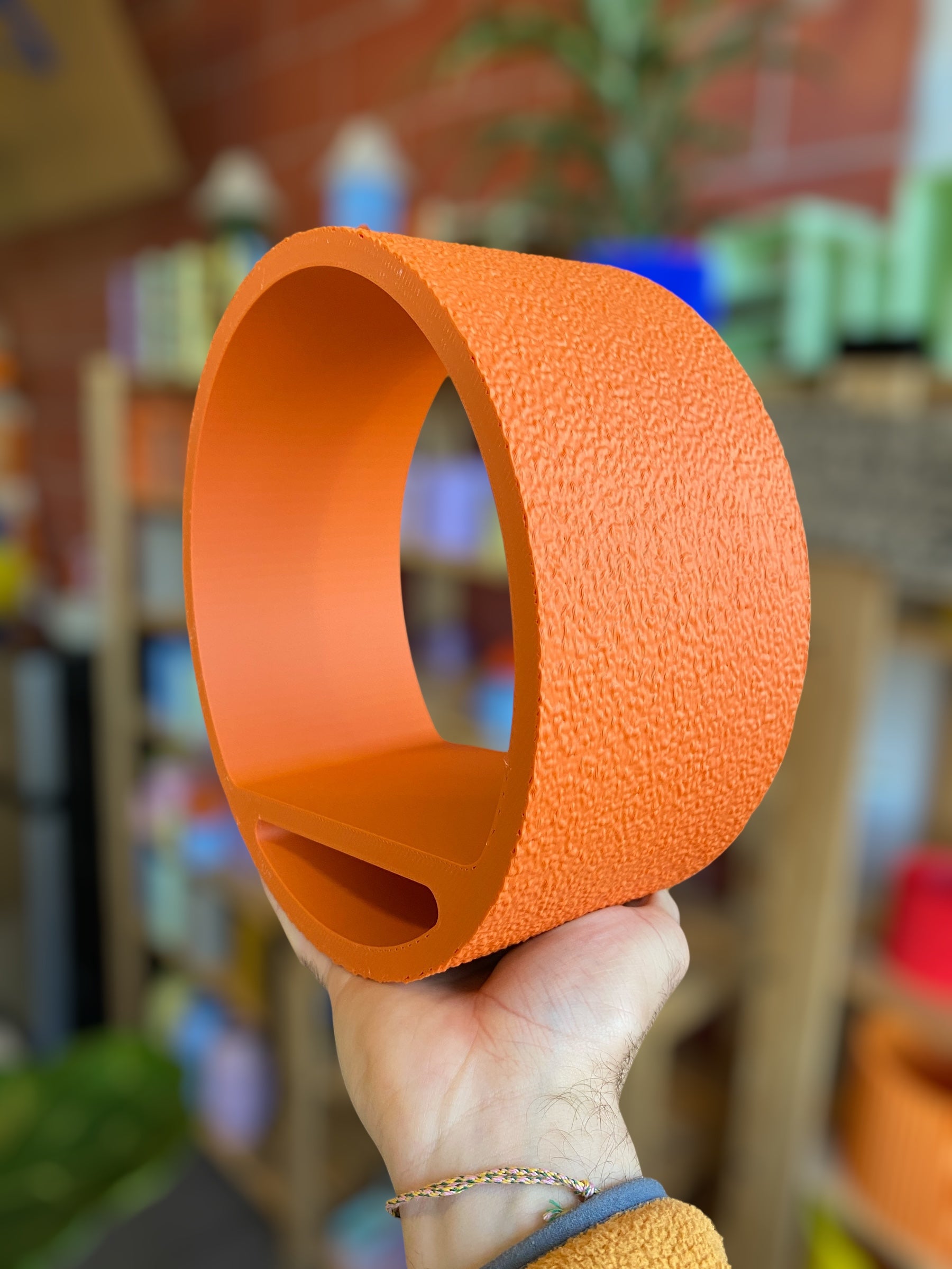 Circle Wall Shelf - Navel Orange